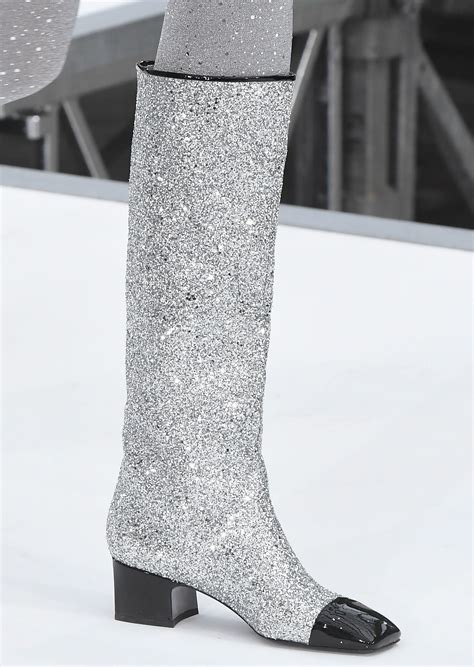 chanel cristall|Chanel cristalle boots.